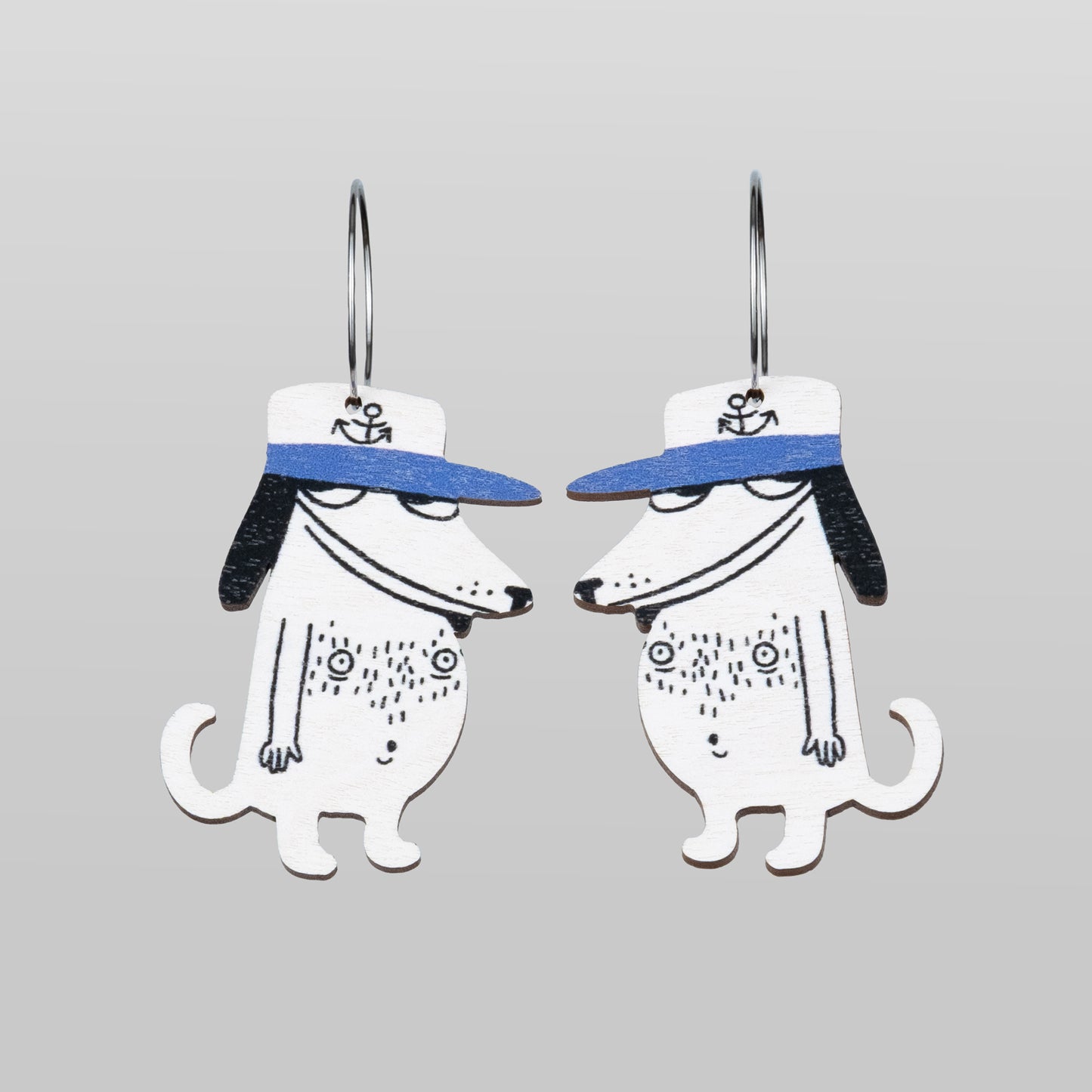 Sneaky Dog Hoop earrings