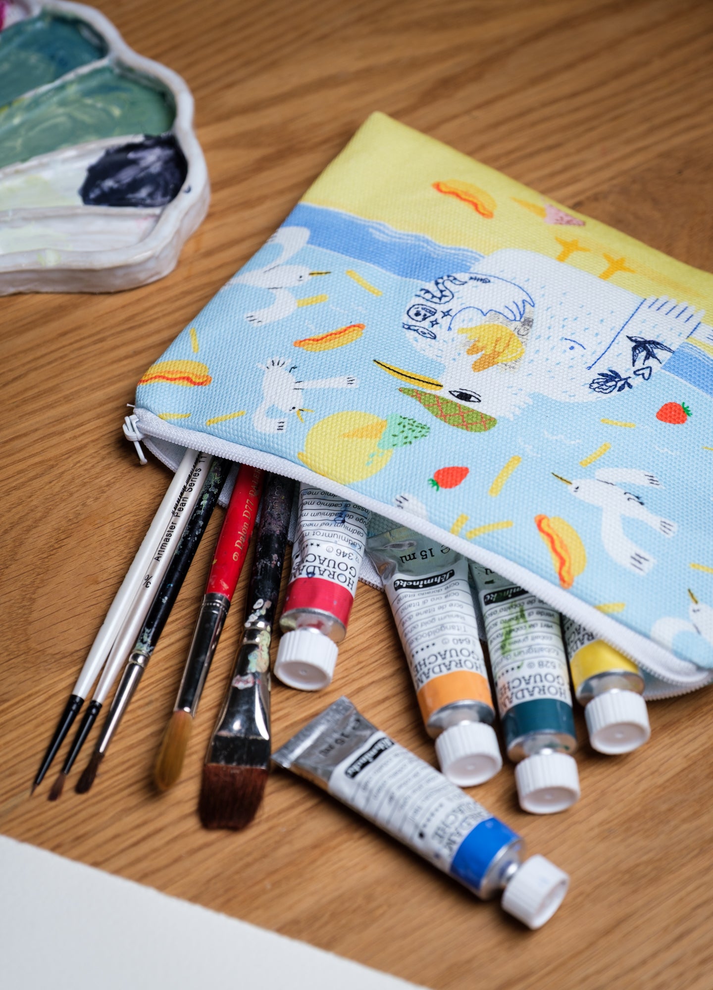 Fish N`Chips canvas pencil case