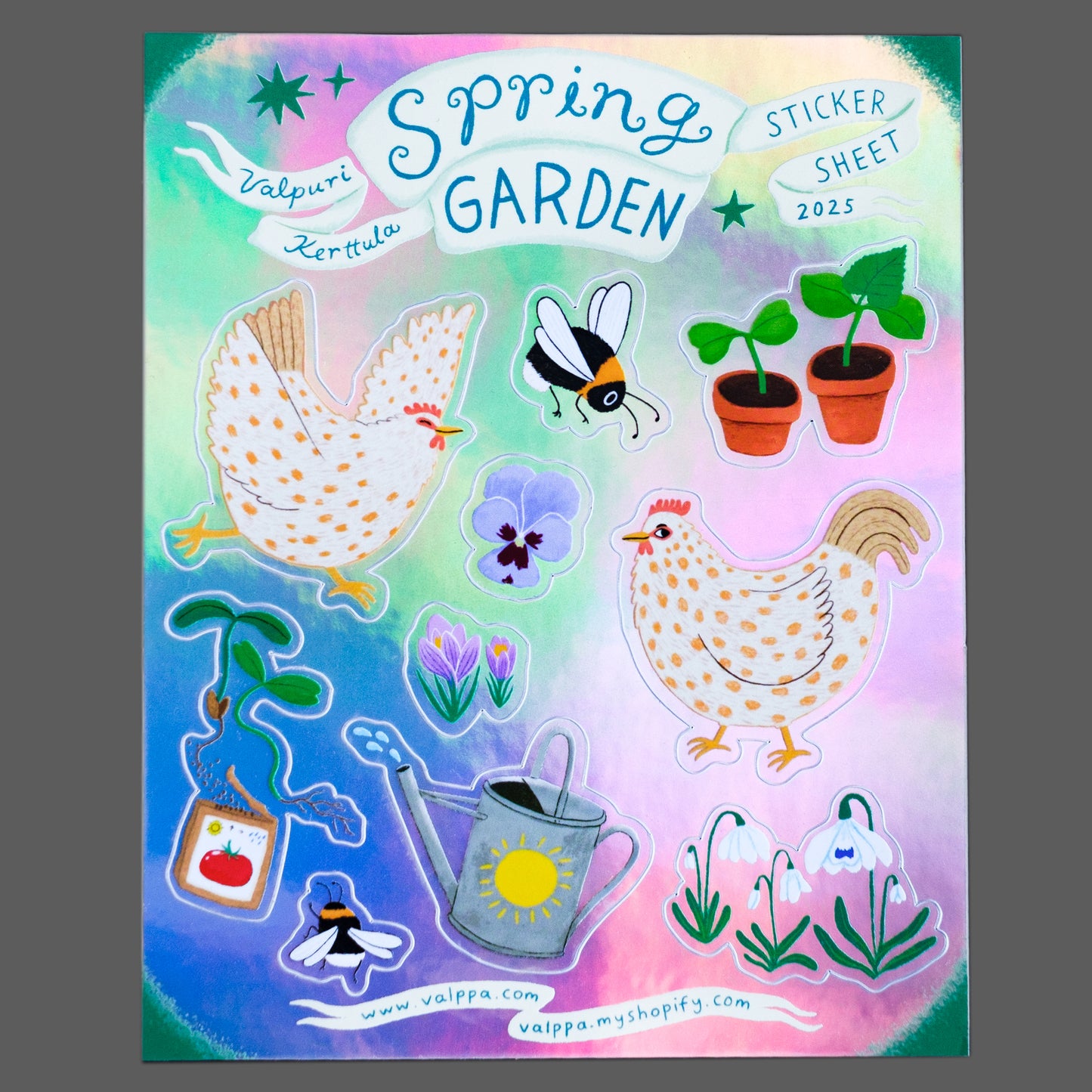 Spring Garden sticker sheet
