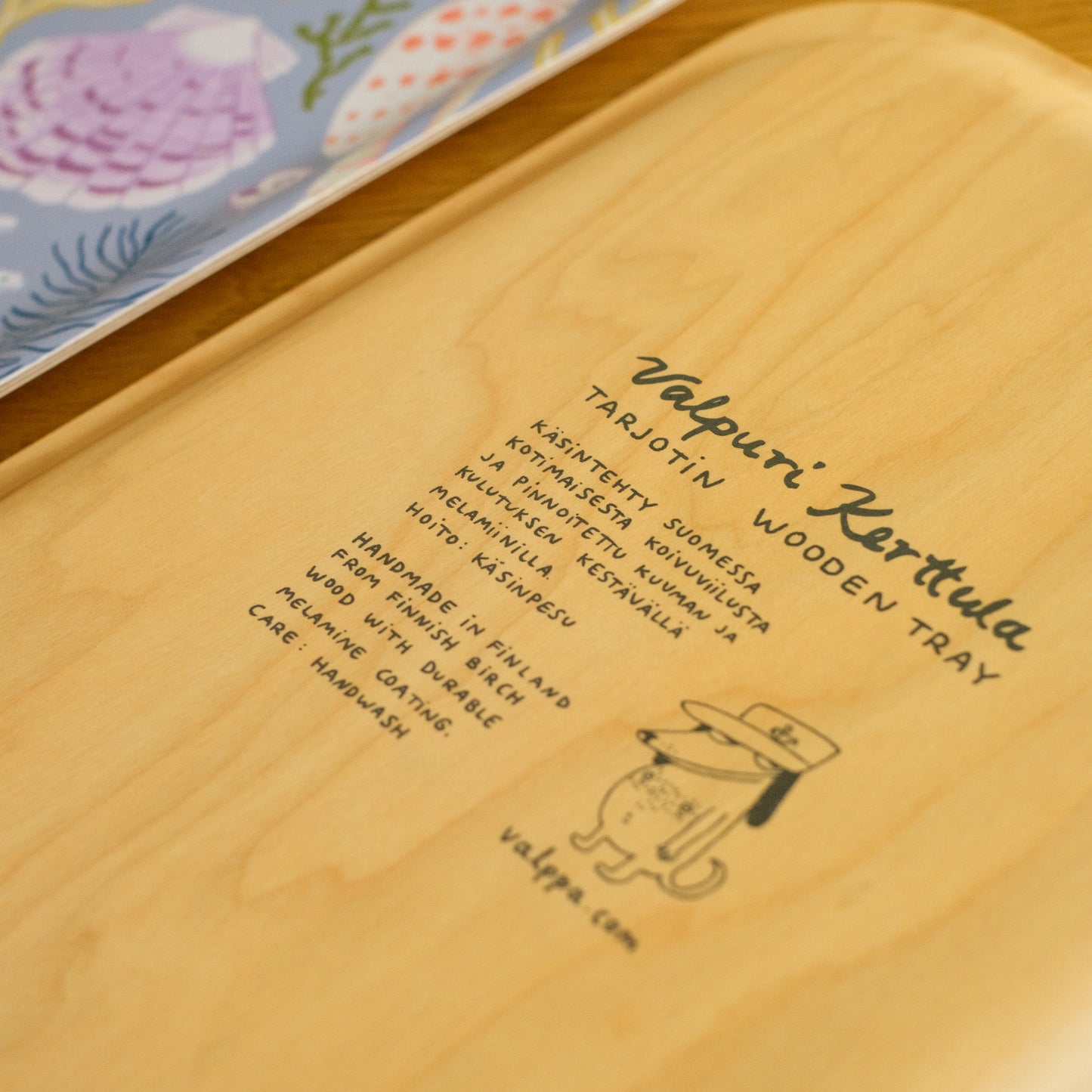 Seashells wooden tray