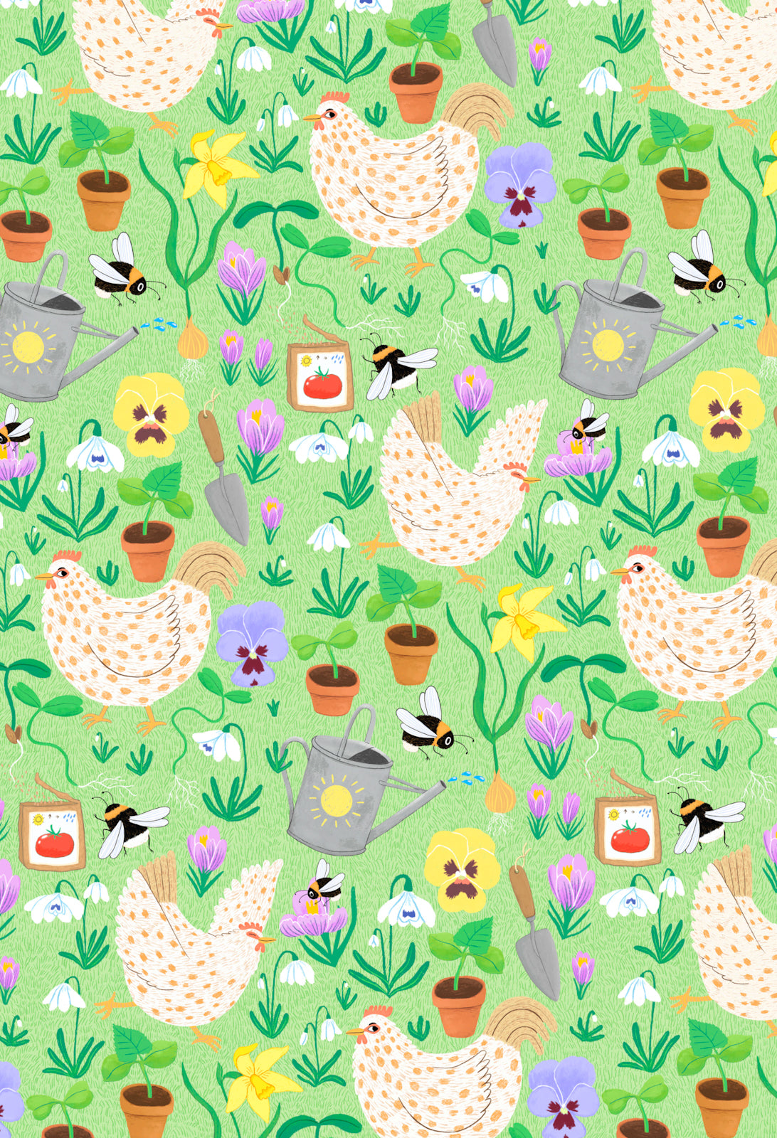 Springtime kitchen towel