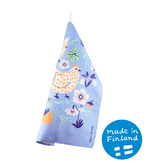 Chicken Garden kitchen towel