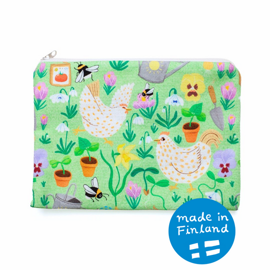 Springtime canvas pencil case