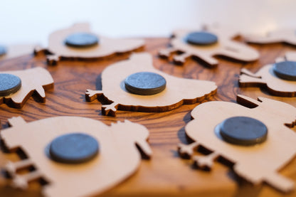 Crafty Chicken Pink magnet