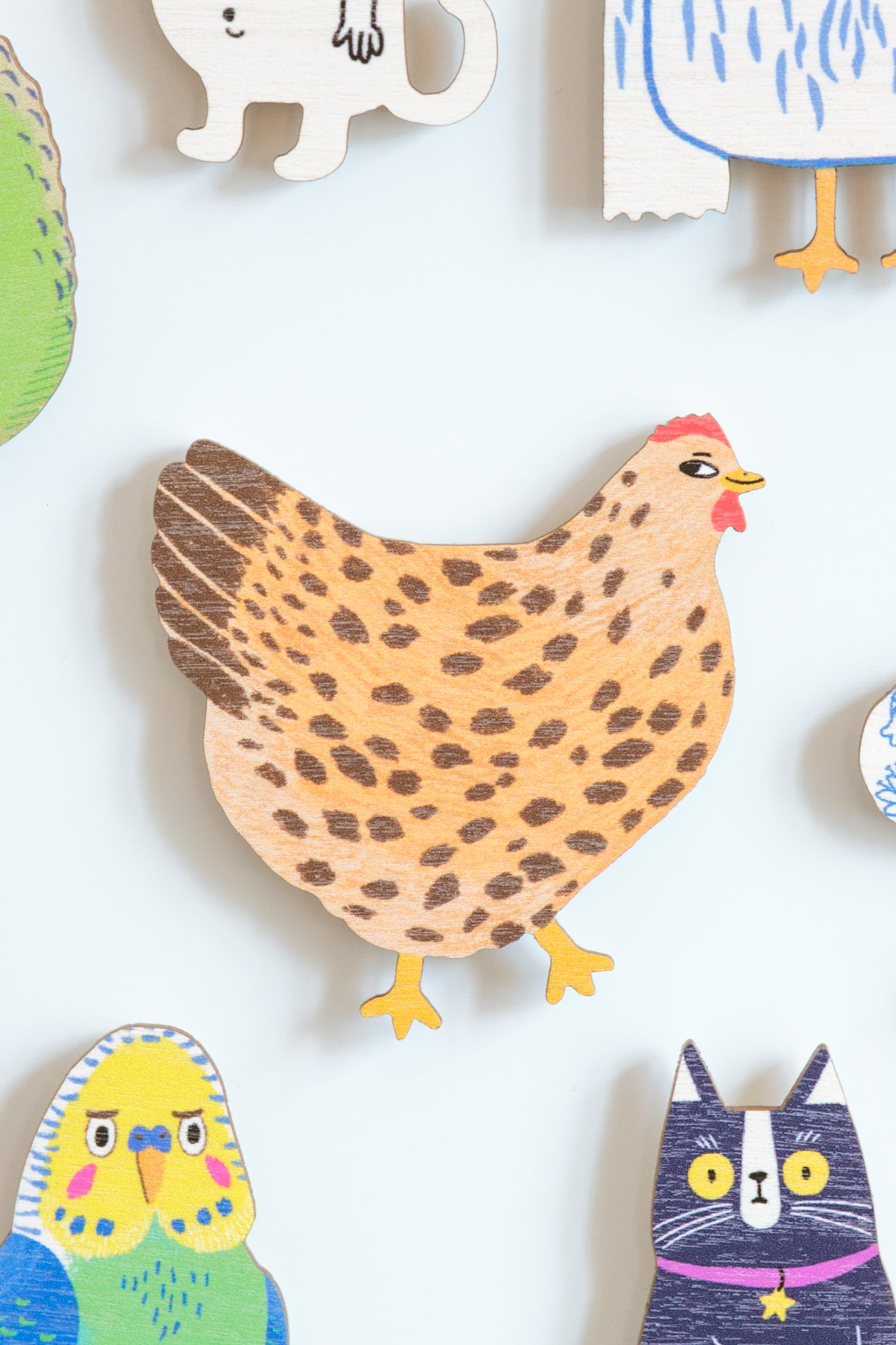 Crafty Chicken Tan magnet