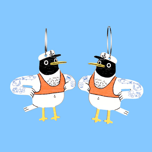 Top Gull M earrings