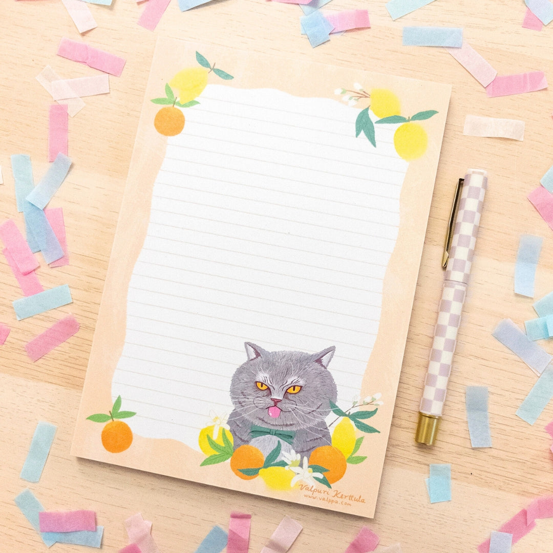 Lemon Cat notepad