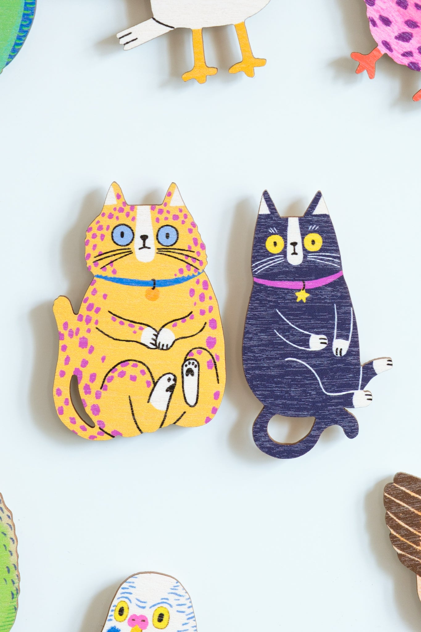 Spaced Cats magnet