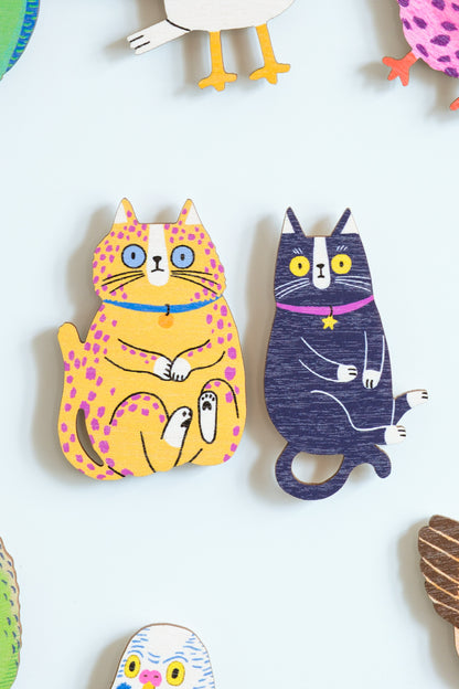 Spaced Cats magnet