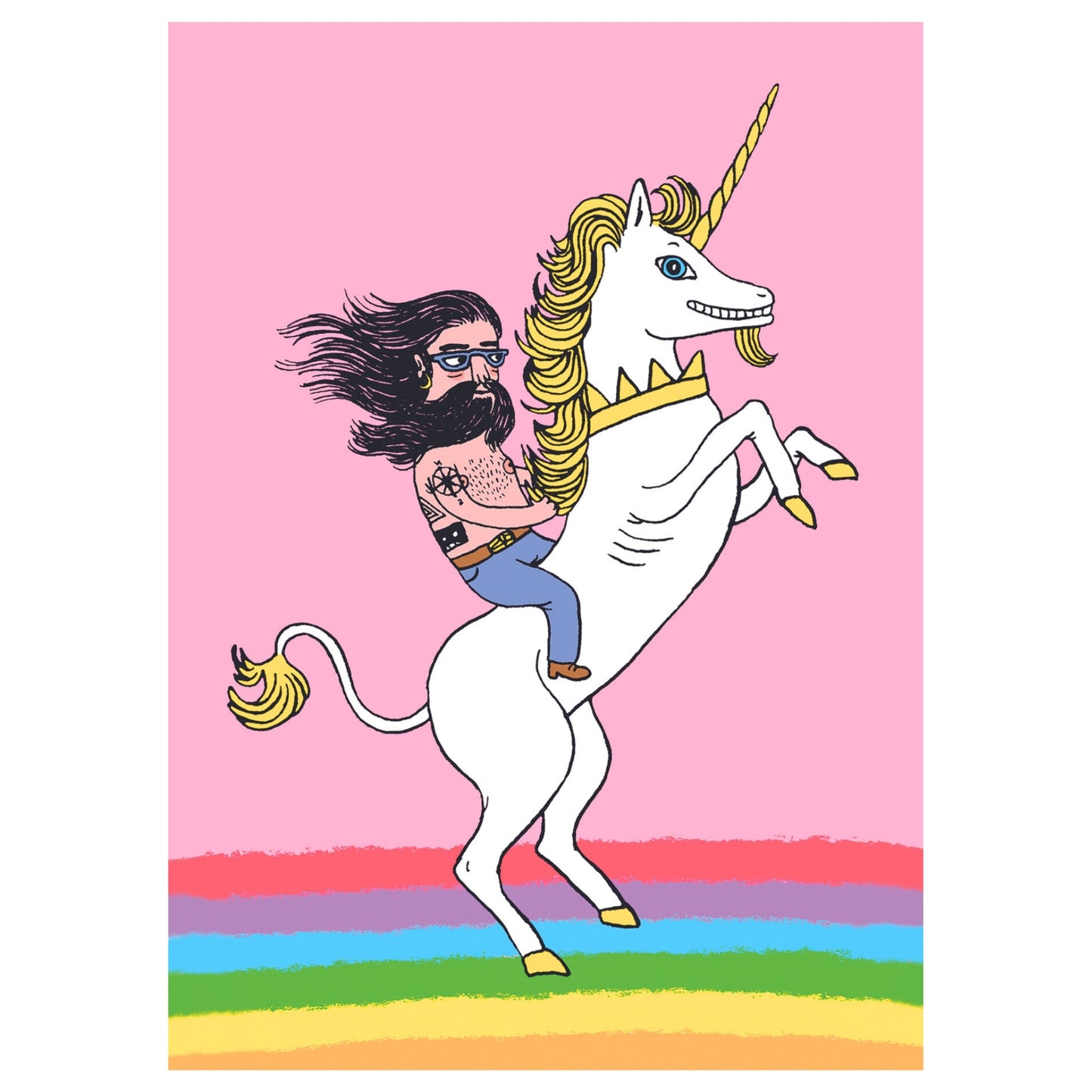 Unicorn Man postcard