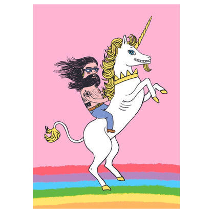 Unicorn Man postcard