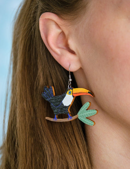 Toucan earrings