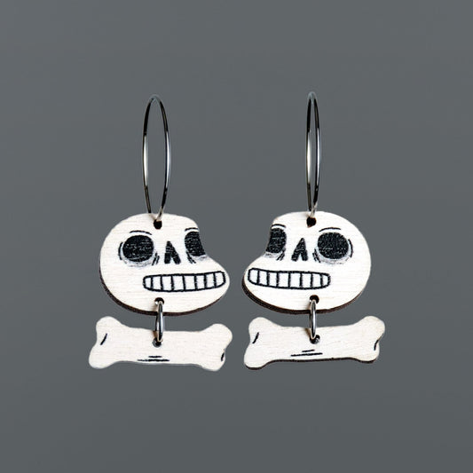 Skulls and Bones earrings