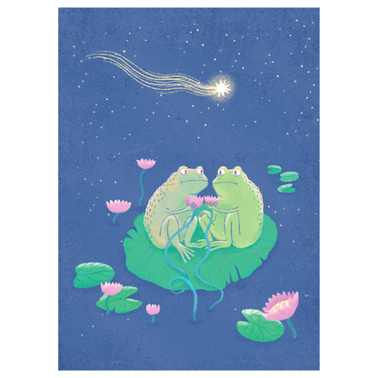 Froggy Datenight postcard