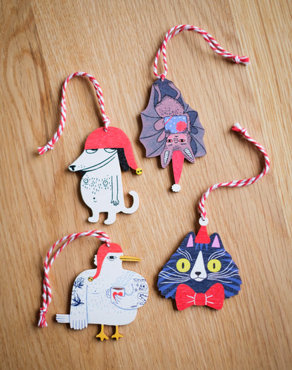 Iltavilli wooden christmas ornament