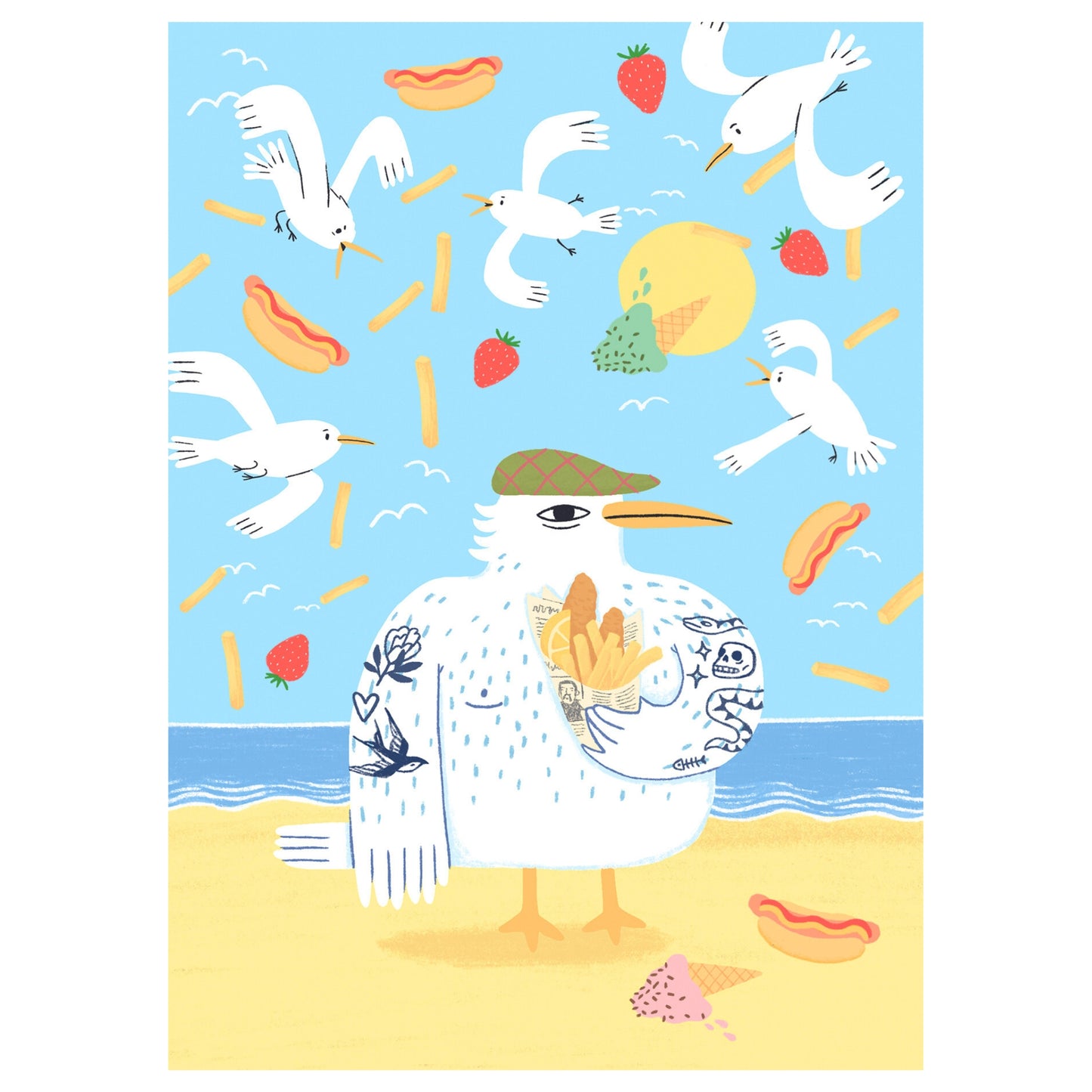 Fish N`Chips postcard