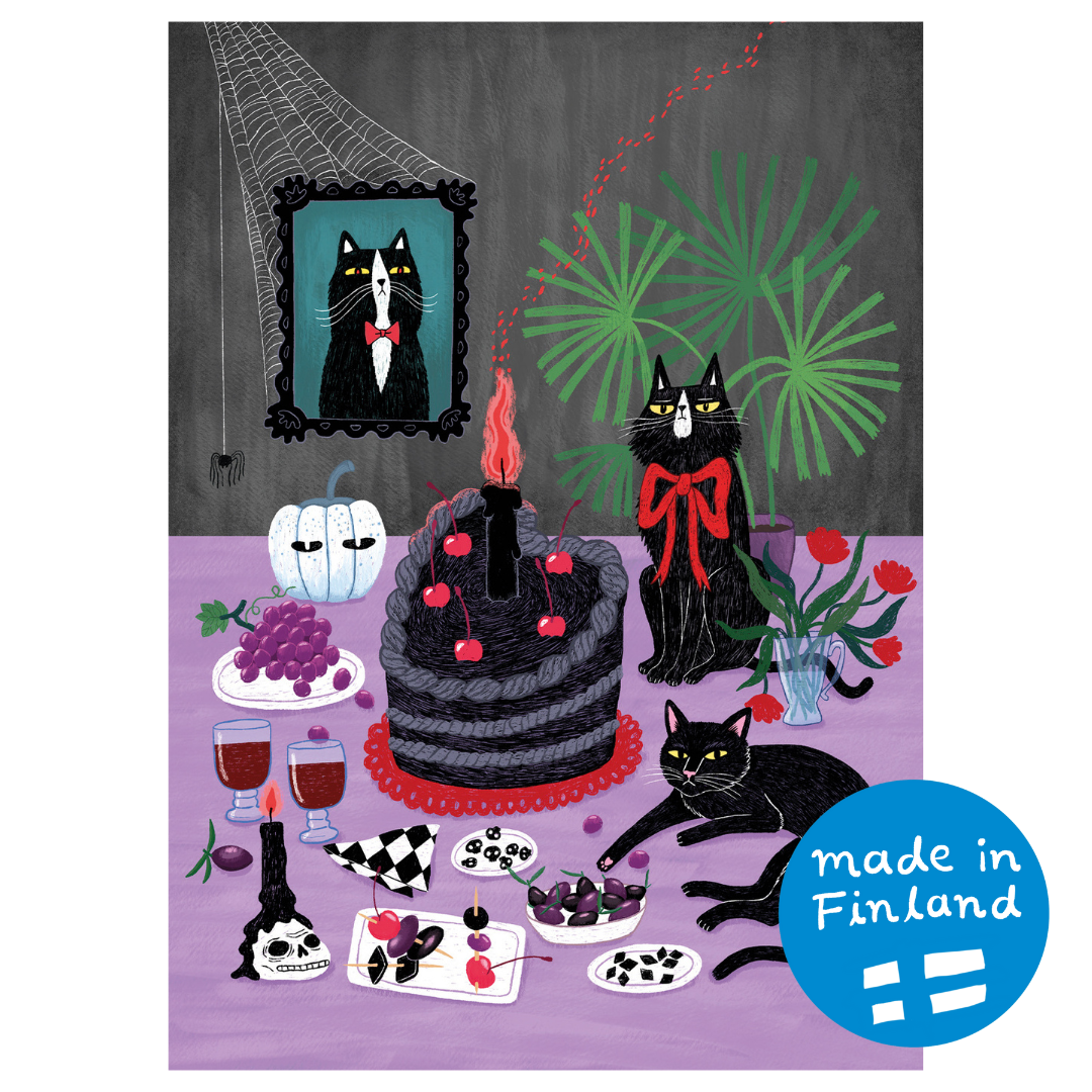 Synkät syntymäpäivät postcard