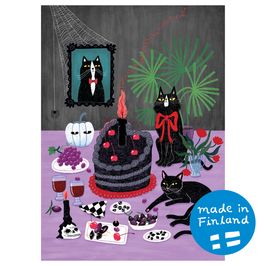 Synkät syntymäpäivät postcard