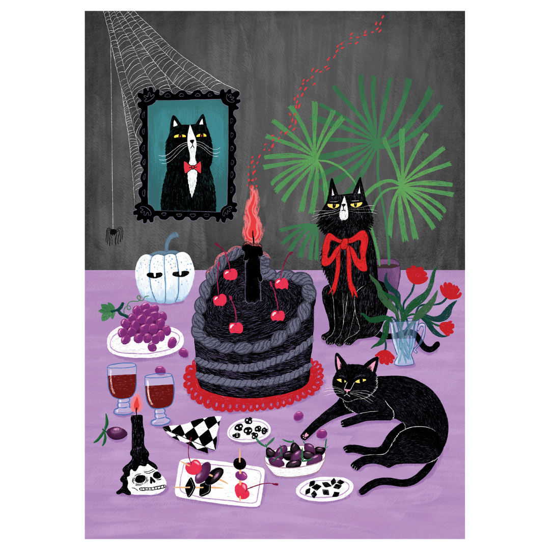 Synkät syntymäpäivät postcard