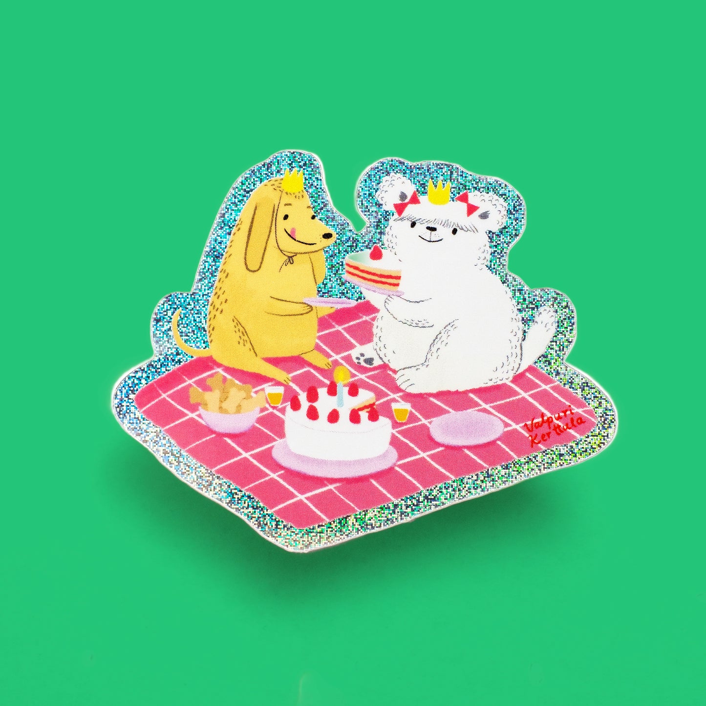 Doggy Picnic sticker