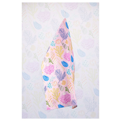 Seashells Pink kitchen towel