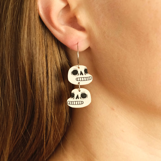 Double Skull earrings