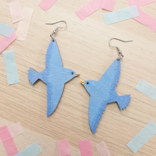 Blue Bird earrings