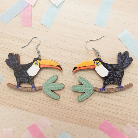 Toucan earrings