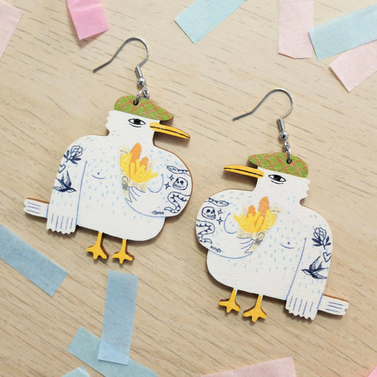 Fish N`Chips earrings